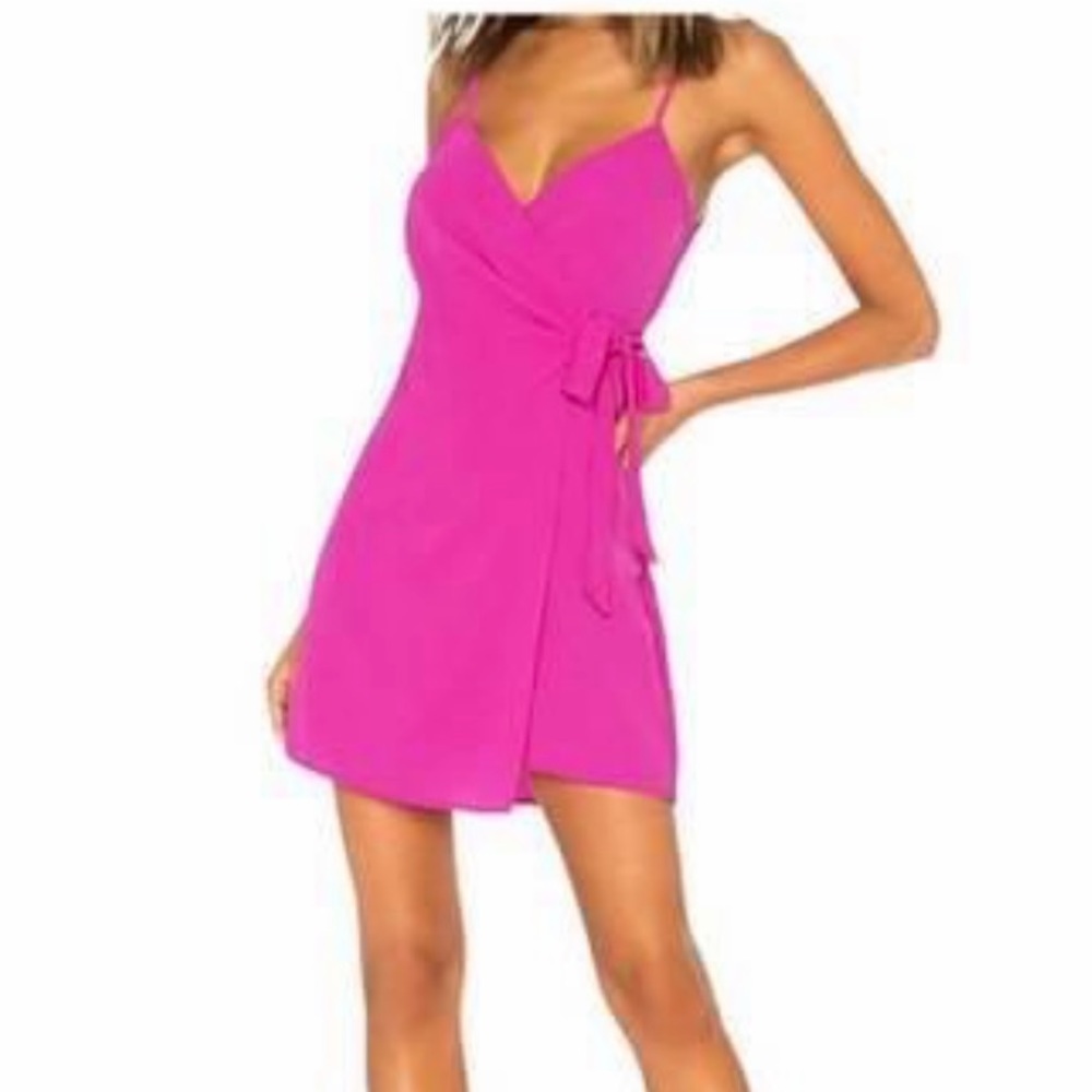 NWT show me your mumu pink wrap dress XL
